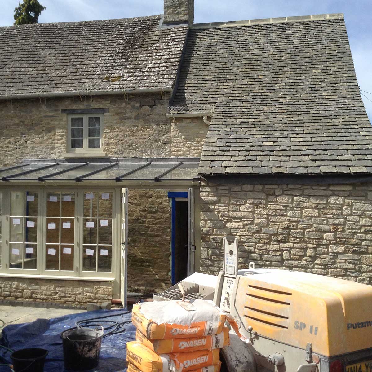 Cotswold cottage insulating plaster project 1